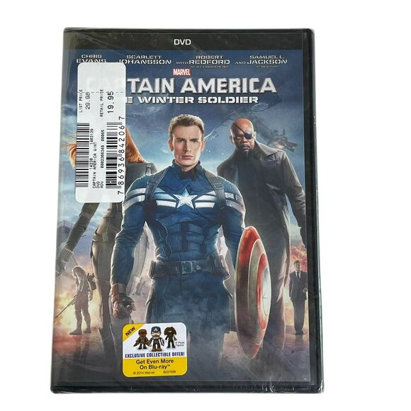 Captain America Winter Solider Superhero DVD 2014 u PG13 Chris Evans Samuel L Ja - Picture 1 of 2